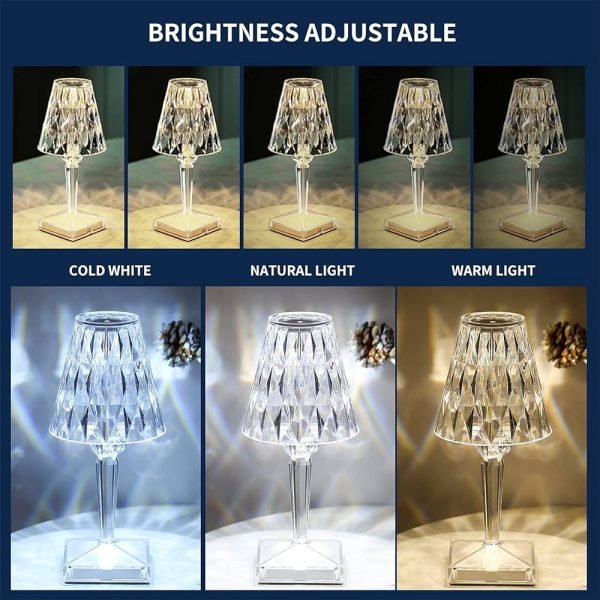 16 Colors Rechargeable Diamond Touch/Remote Night Lamp - Image 4