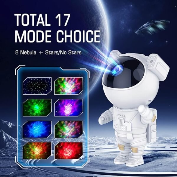 Astronaut Galaxy Projector - Star Projector, Remote Control Night Light - Image 2