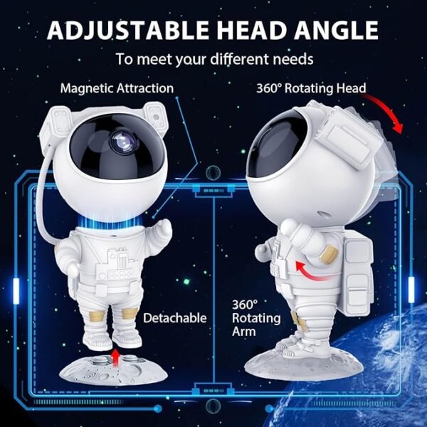 Astronaut Galaxy Projector - Star Projector, Remote Control Night Light - Image 4