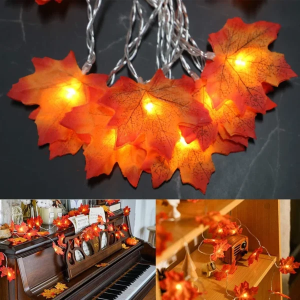 15 feet Maple Leaf String Light - Image 2