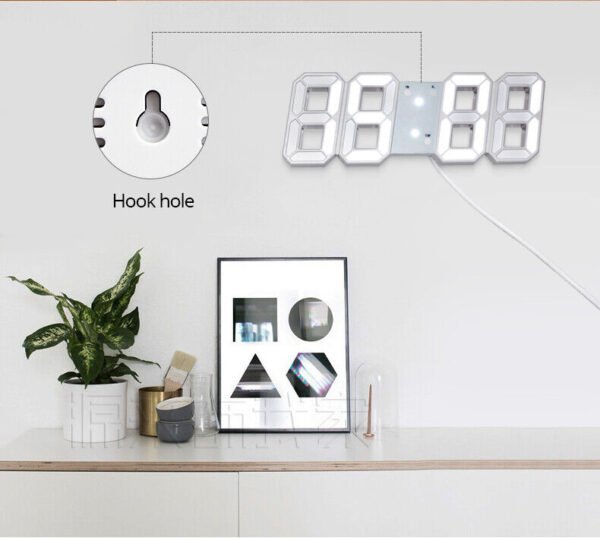 3D Digital Bedside Table Alarm Clock - Image 2