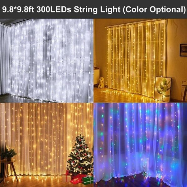 LED Curtain Fairy Lights - Multi Color