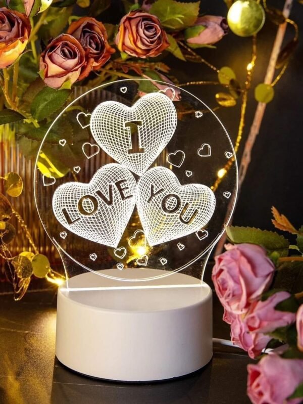 3D "I LOVE YOU" Message Table Lamp