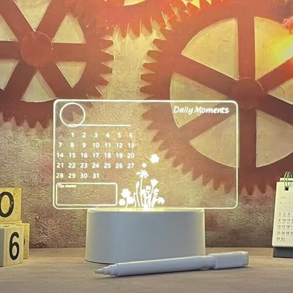 Calendar Message Board Night Light (with Pen) - Image 3