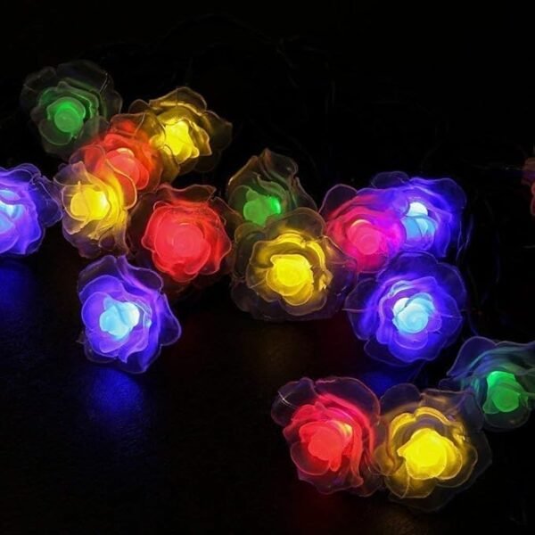 Rose Flower Fairy Lights - Multi color - Image 4