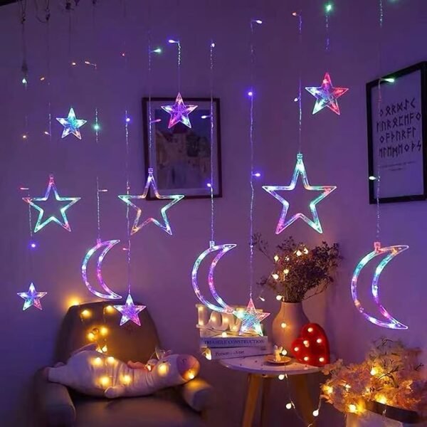 Elegant Moon Star Light Set - Multi Color - Image 2